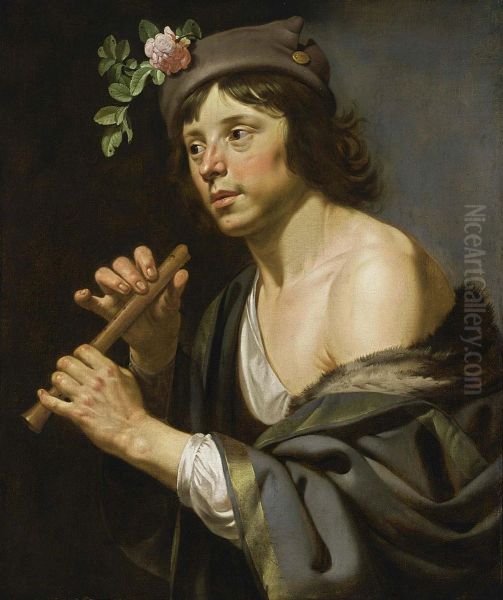 Shepherd Holding a Flute by Jan Van Bijlert