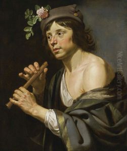 Shepherd Holding a Flute by Jan Van Bijlert