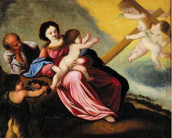 La Sainte Famille Et Des Anges - view 1
