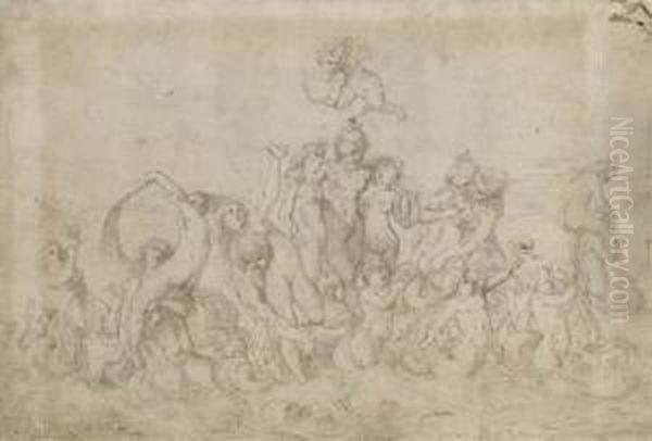 The Triumph Of Galatea (recto), Hercules And The Hydra(verso) - view 1