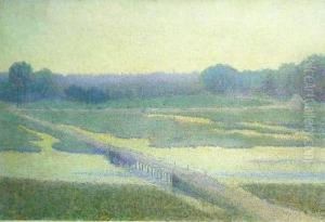 Bridge Through The Salt Marsh by John Leslie Breck