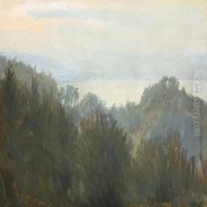 Landscape With Viewover Sea by Johan Ulrik Bredsdorff