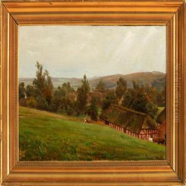 Slelde Village In Vejle Valley - view 1