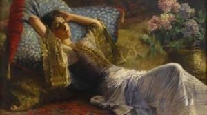 Odalisque En Repose by Ferdinand Max Bredt