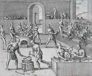 Peruvian goldsmiths by Theodore de Bry