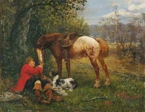 Rastender Reiter by Heinrich Breling