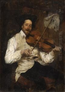 Der Viola-spieler. by Heinrich Breling