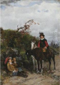 Cavaliers At Rest by Heinrich Breling