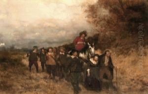 Fanger Og Fangevoktere I Landskap by Heinrich Breling