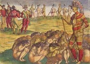 Capture of the Aztecs by the Spanish Colonists Capture of the Aztecs by the Spanish Colonists