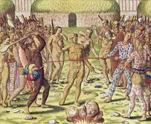 The Execution of an Enemy by the Topinambous Indians