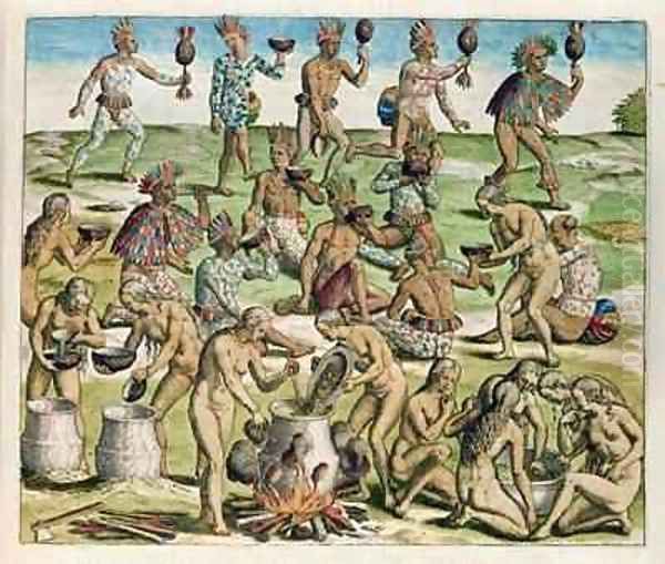 Women preparing potion - view 1