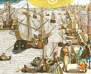 Departure from Lisbon for Brazil, the East Indies and America