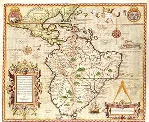 Map of Central and South America - view 1