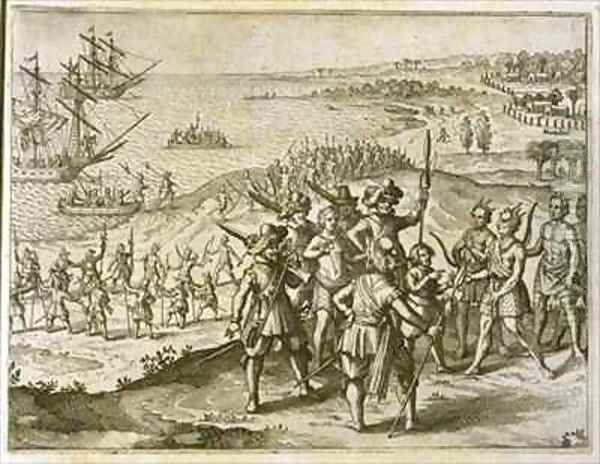 Pocahontas is visited by her brothers - view 1