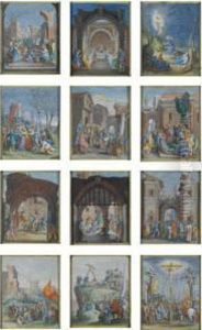 Twelve Scenes From The Passion by Friedrich The Elder Brentel