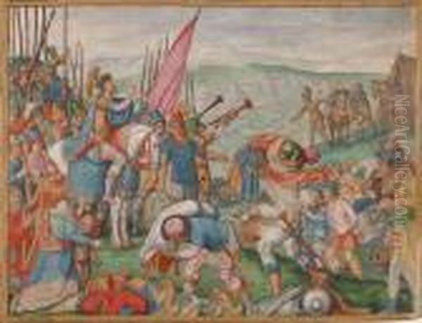 Jehoshaphat And The Judeans Collecting The Spoils Of War - view 1