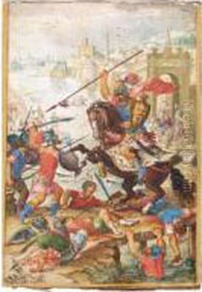 Horatius Cocles Defending Rome From The Etruscans - view 1
