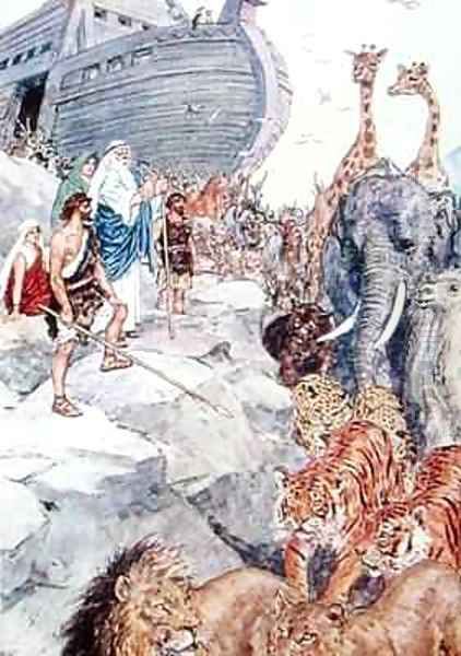 Jehovah told Noah to come down from the ark - view 1
