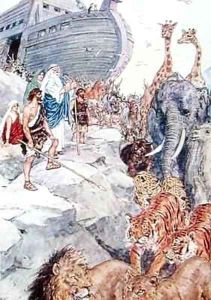 Jehovah told Noah to come down from the ark by Charles Edmund Brock