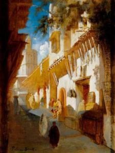 Ruelle Animee A Constantinople by Fabius Germain Brest