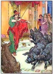 Circe, from 'The Children's Hour Stories from the Classics' by Charles Edmund Brock