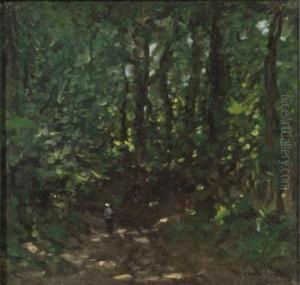 Woodland Path by Emile Adelard Breton