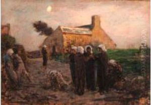 Le Soir Dans Les Hameaux Du Finistere
