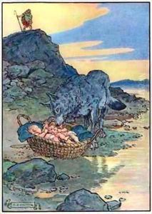 Romulus and Remus by Charles Edmund Brock