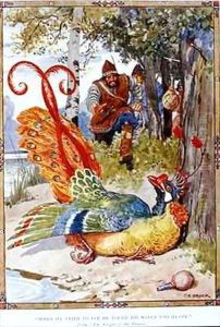 When he tried to fly he found his wings too heavy by Charles Edmund Brock