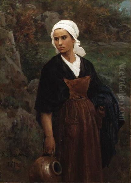 Femme Portant Une Cruche (woman Carrying Water) - view 1