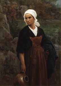 Femme Portant Une Cruche (woman Carrying Water) by Jules Breton