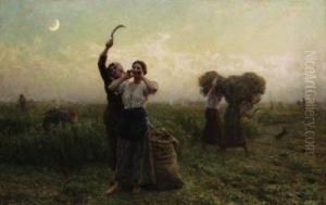 L'appel Du Soir (evening Call) by Jules Breton