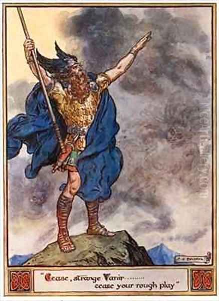 Cease, strange Vanir...cease your rough play - view 1
