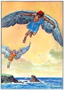 Daedalus and Icarus by Charles Edmund Brock