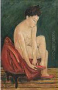 "nudino" 
 Cm. 60x40 by Cesare Breveglieri