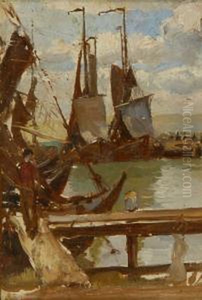 New England Dock Scene - view 1