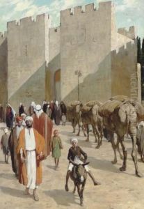 Outside The Jaffa Gate, Jerusalem by Anna Richards Brewster