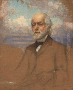 ''portrait Of William Trost Richards'' by Anna Richards Brewster