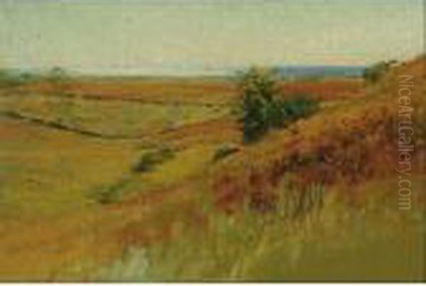 Autumn Pasture And Sea, Matunuck, Rhode Island - view 1