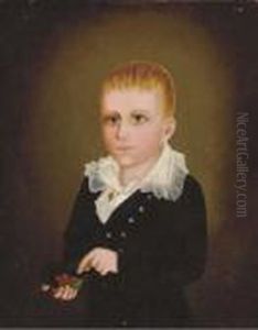 Portrait Of A Boy Holding Berries