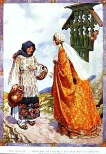 The Princess...asked her to exchange the peasant's clothes for her royal garments