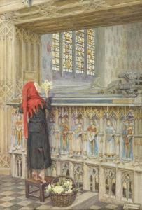 Floral Tribute by Eleanor Fortescue Brickdale