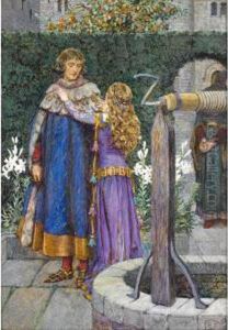 Lancelot And Elaine - "but To Be
 With You Still And See Your Face, To Serve You And To Follow You Thr'o 
The World by Eleanor Fortescue Brickdale