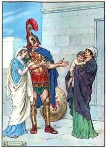 Hector and Andromache by Charles Edmund Brock
