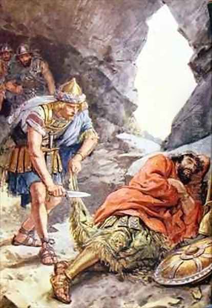 Once he saved Saul's life when he found him in a cave, sleeping - view 1