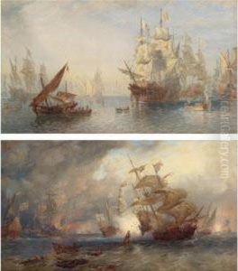 The Spanish Armada by Sir Oswald Walter Brierly
