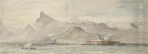 Rio De Janeiro And Sugar Loaf Rock From Hms "galatea"