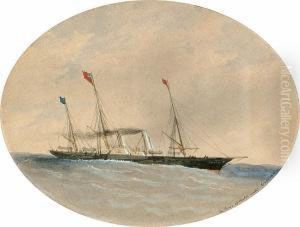 The Prince Of Wales's Yacht 'osborne' by Sir Oswald Walter Brierly