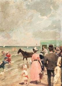A Summer Day At The Beach by Arthur Briet